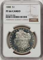 1888 CA Proof Morgan Dollar NGC PR66