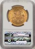 1875 $20 Liberty Double Eagle NGC MS62