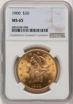 1900 $20 Liberty Double Eagle NGC MS65 (773673021)