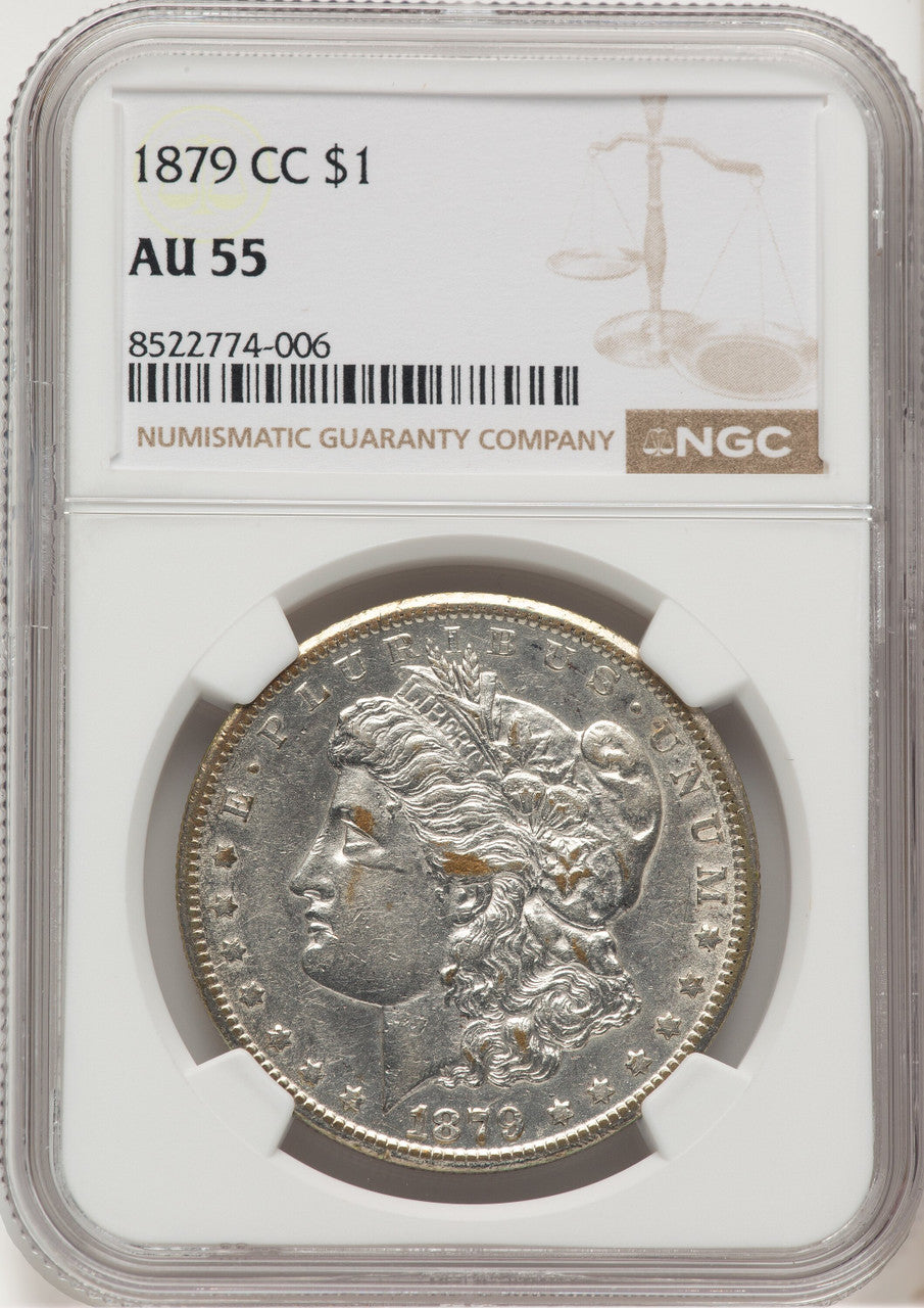 1879-CC Morgan Dollar NGC AU55