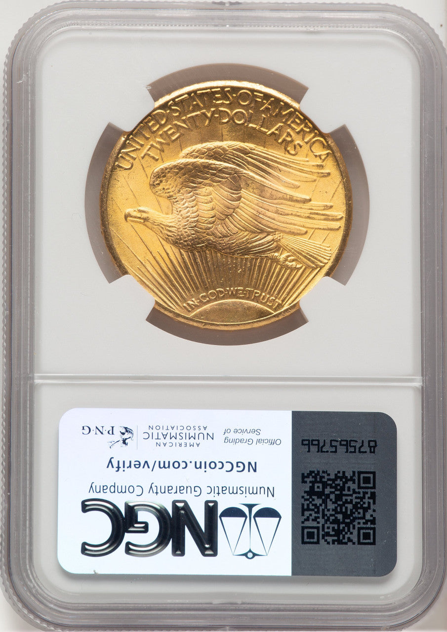 1926 $20 Saint-Gaudens Double Eagle NGC MS66+ (777410074)