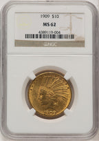1909 $10 Indian Eagle NGC MS62 (777525138)