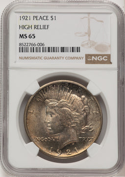1921 Peace Dollar NGC MS65 (776683009)