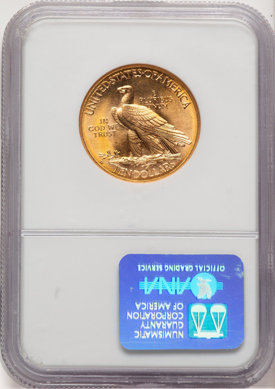 1910-D $10 Indian Eagle NGC MS66 (775858035)