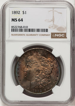 1892 Morgan Dollar NGC MS64 (777130011)