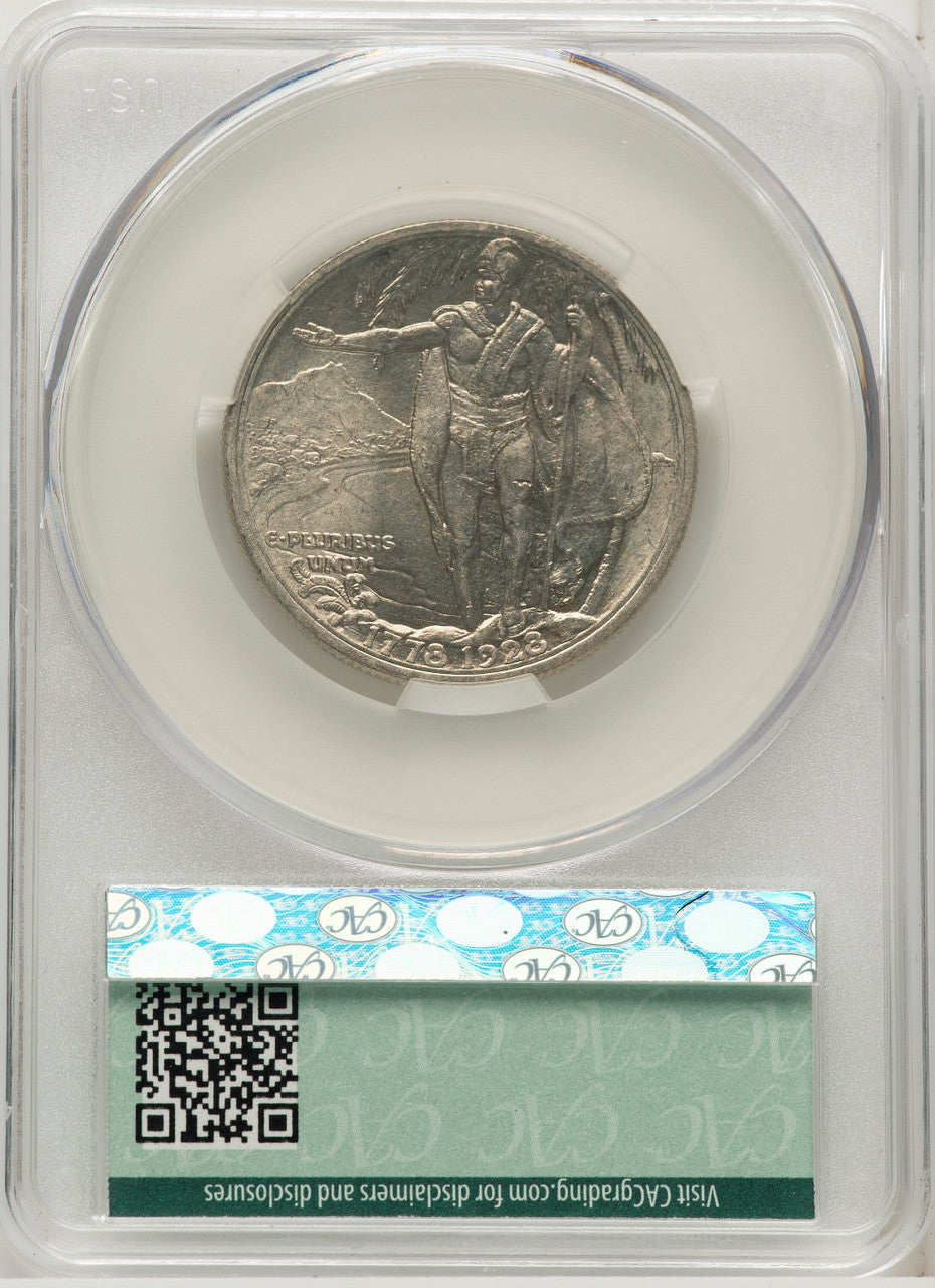 1928 50C Hawaiian Commemorative Silver CACG MS63