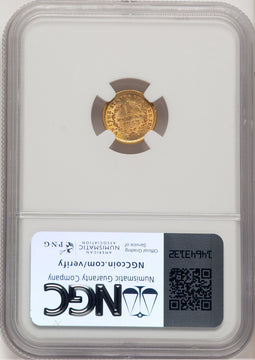 1853 G$1 Gold Dollar NGC MS66 (773688020)