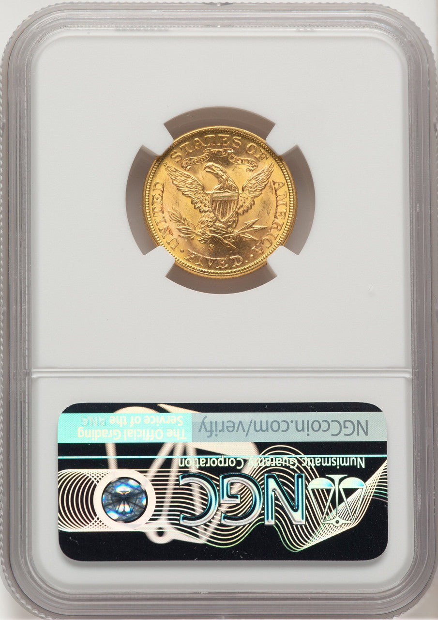 1899-S $5 Liberty Half Eagle NGC MS65