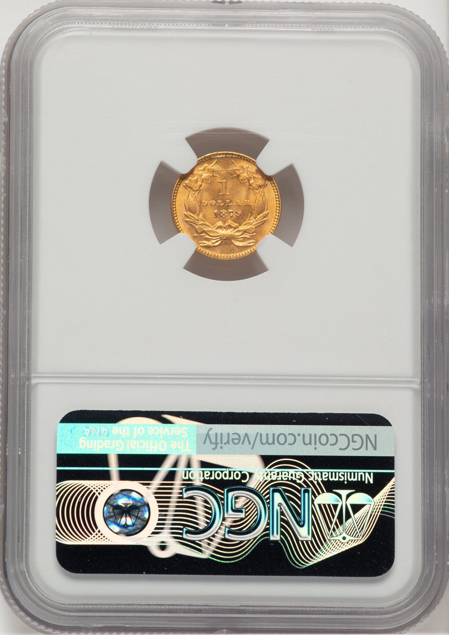 1879 G$1 Gold Dollar NGC MS66+