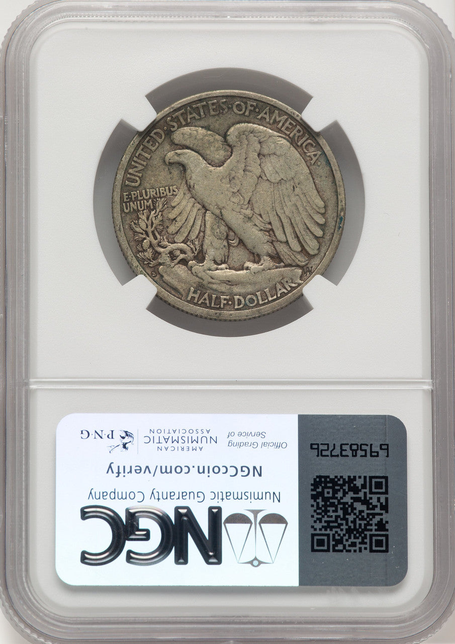 1921-S 50C Walking Liberty Half Dollar NGC VF30 (776677009)