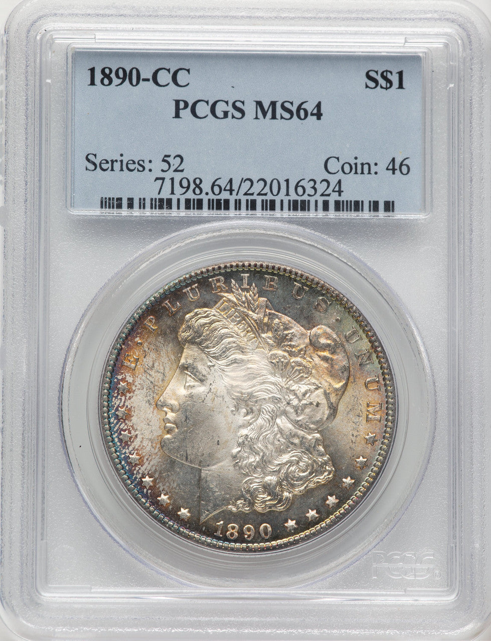 1890-CC Morgan Dollar PCGS MS64 (776657008)