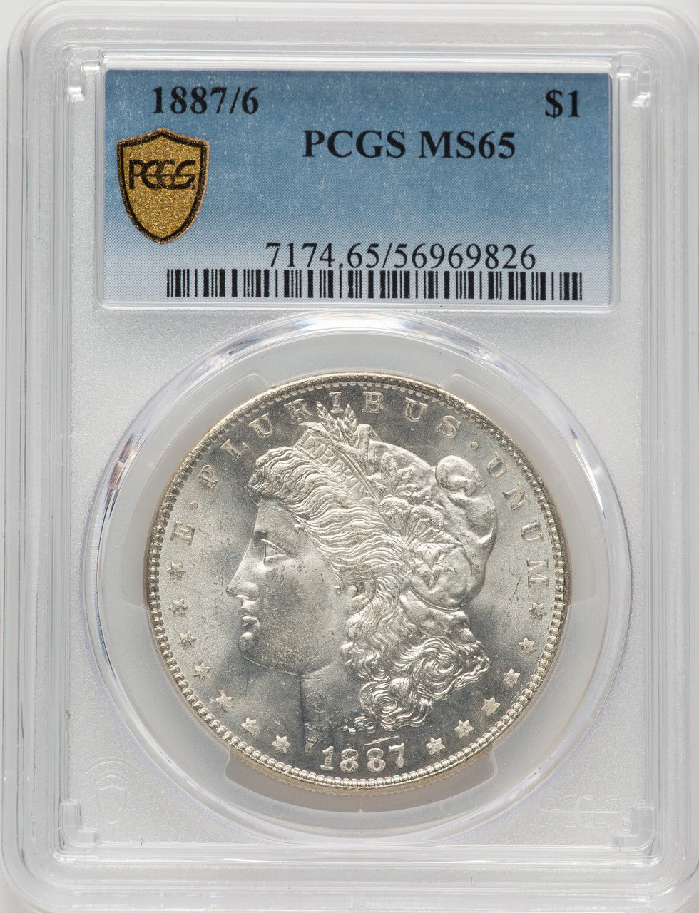 1887/6 Morgan Dollar PCGS MS65 (775159014)