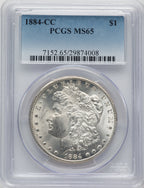 1884-CC Morgan Dollar PCGS MS65 (777410138)