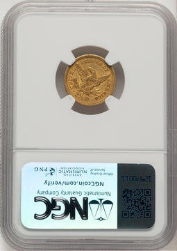 1851 $2.50 Liberty Quarter Eagle NGC AU55