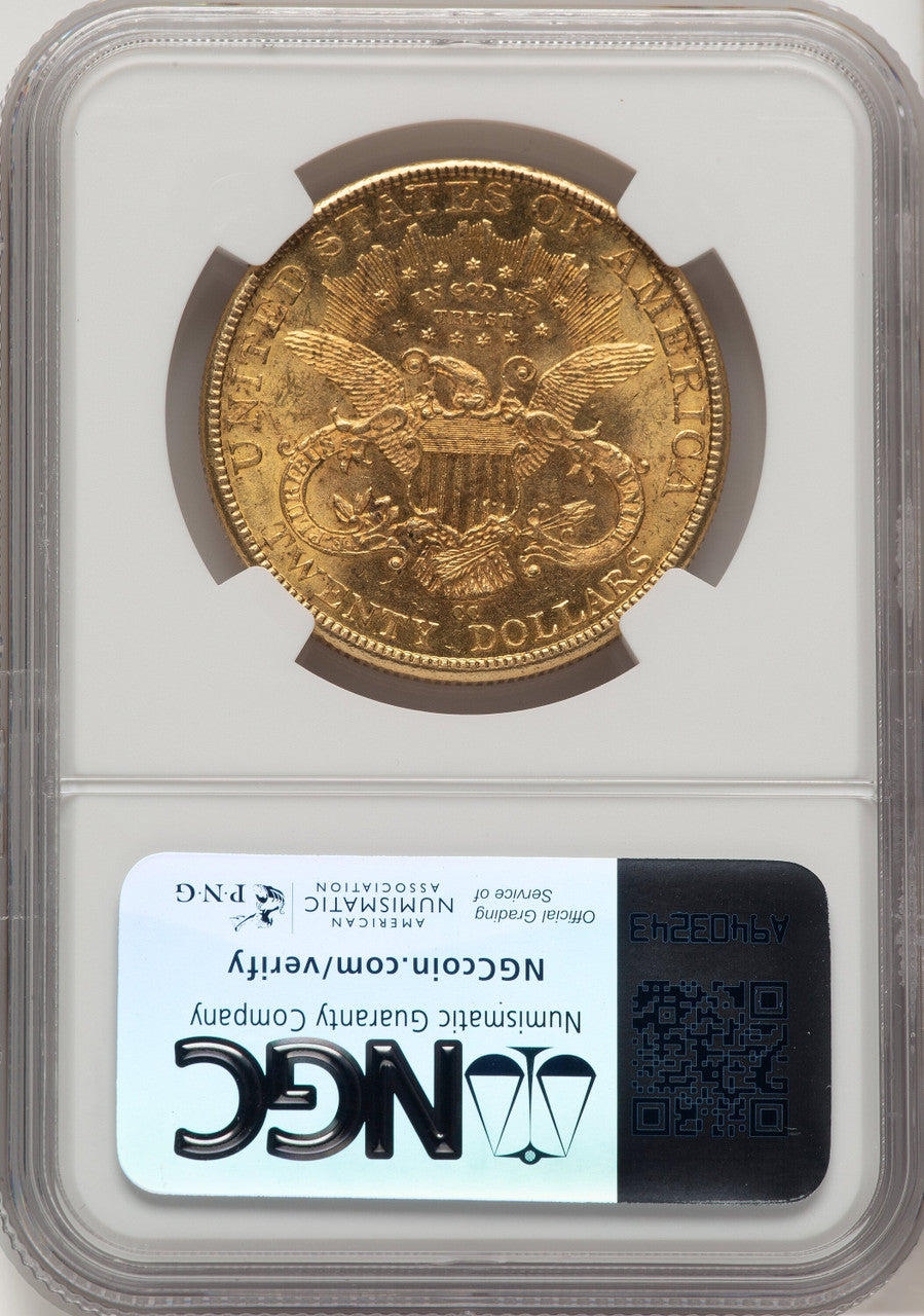 1893-CC $20 Liberty Double Eagle NGC MS61
