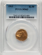 1913 $2.50 Indian Quarter Eagle PCGS MS63 (777472027)