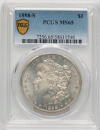 1898-S Morgan Dollar PCGS MS65