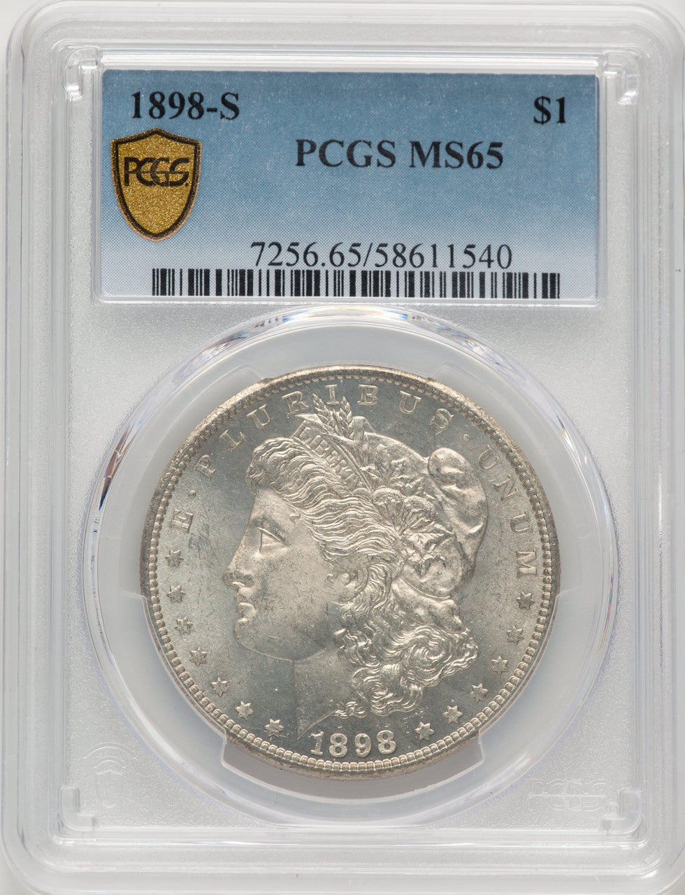 1898-S Morgan Dollar PCGS MS65