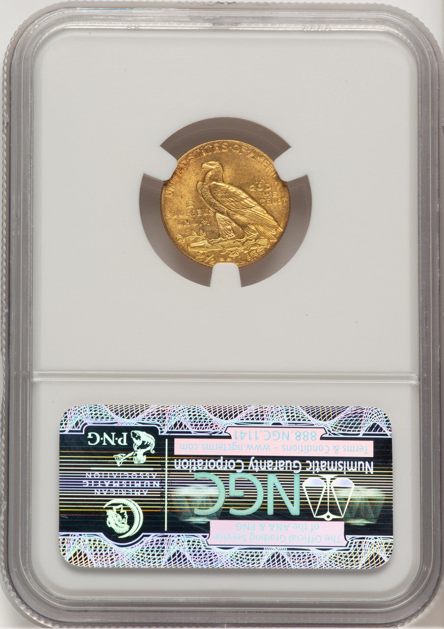 1908 $2.50 Indian Quarter Eagle NGC MS63 (777754011)