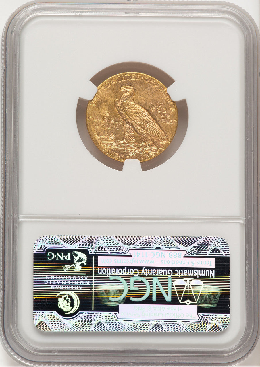 1915 $5 Indian Half Eagle NGC MS62 (521126060)