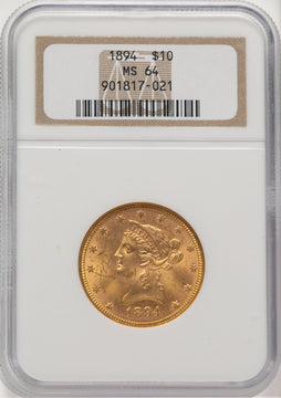 1894 $10 Liberty Eagle NGC MS64 (777358001)