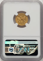 1859 $2.50 Old Rev. Liberty Quarter Eagle NGC AU53 (777550008)