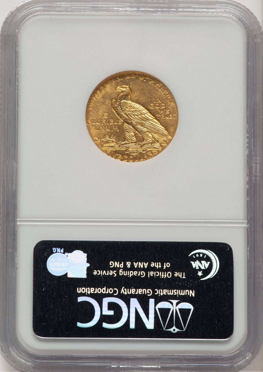 1915 $5 Indian Half Eagle NGC MS62 (777754007)