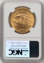 1908-D $20 MOTTO CAC Saint-Gaudens Double Eagle NGC MS64