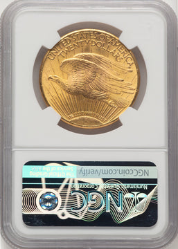 1927 $20 Saint-Gaudens Double Eagle NGC MS66+ (777605066)