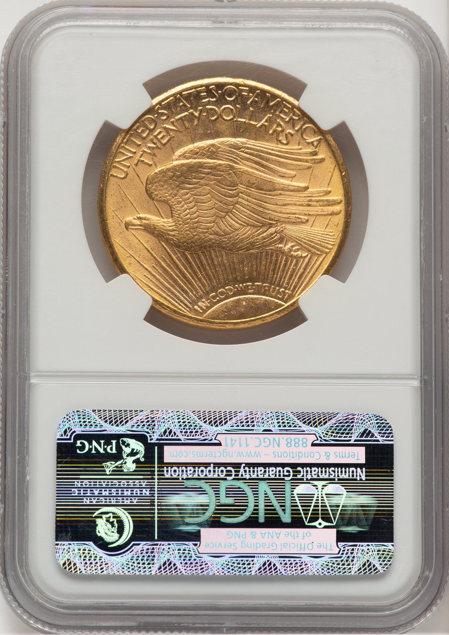 1911-D $20 CAC Saint-Gaudens Double Eagle NGC MS64