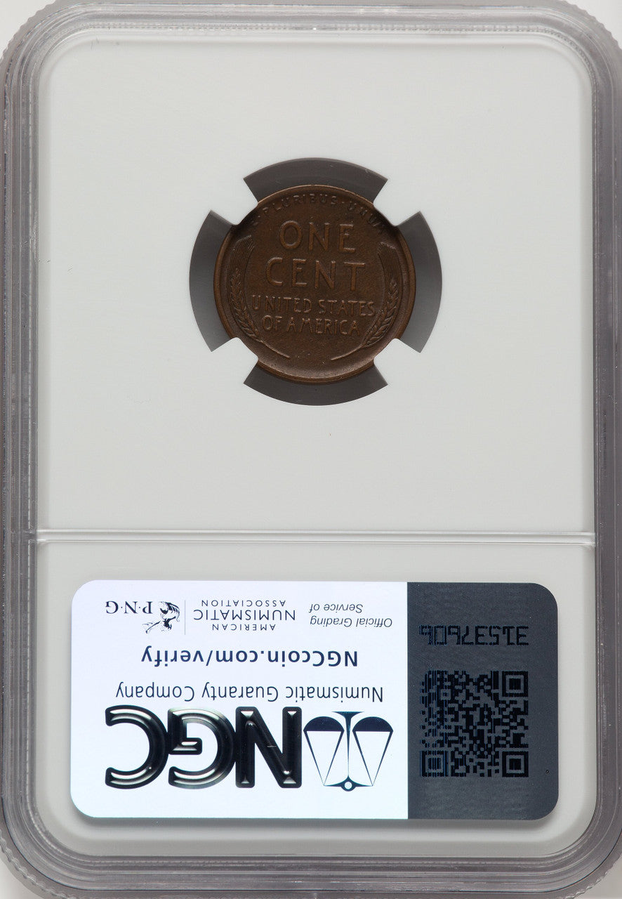 1922 1c FS-401 BN Lincoln Cent NGC AU55