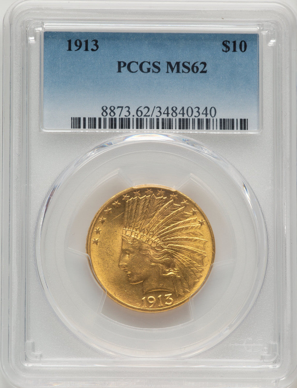 1913 $10 Indian Eagle PCGS MS62 (777525133)