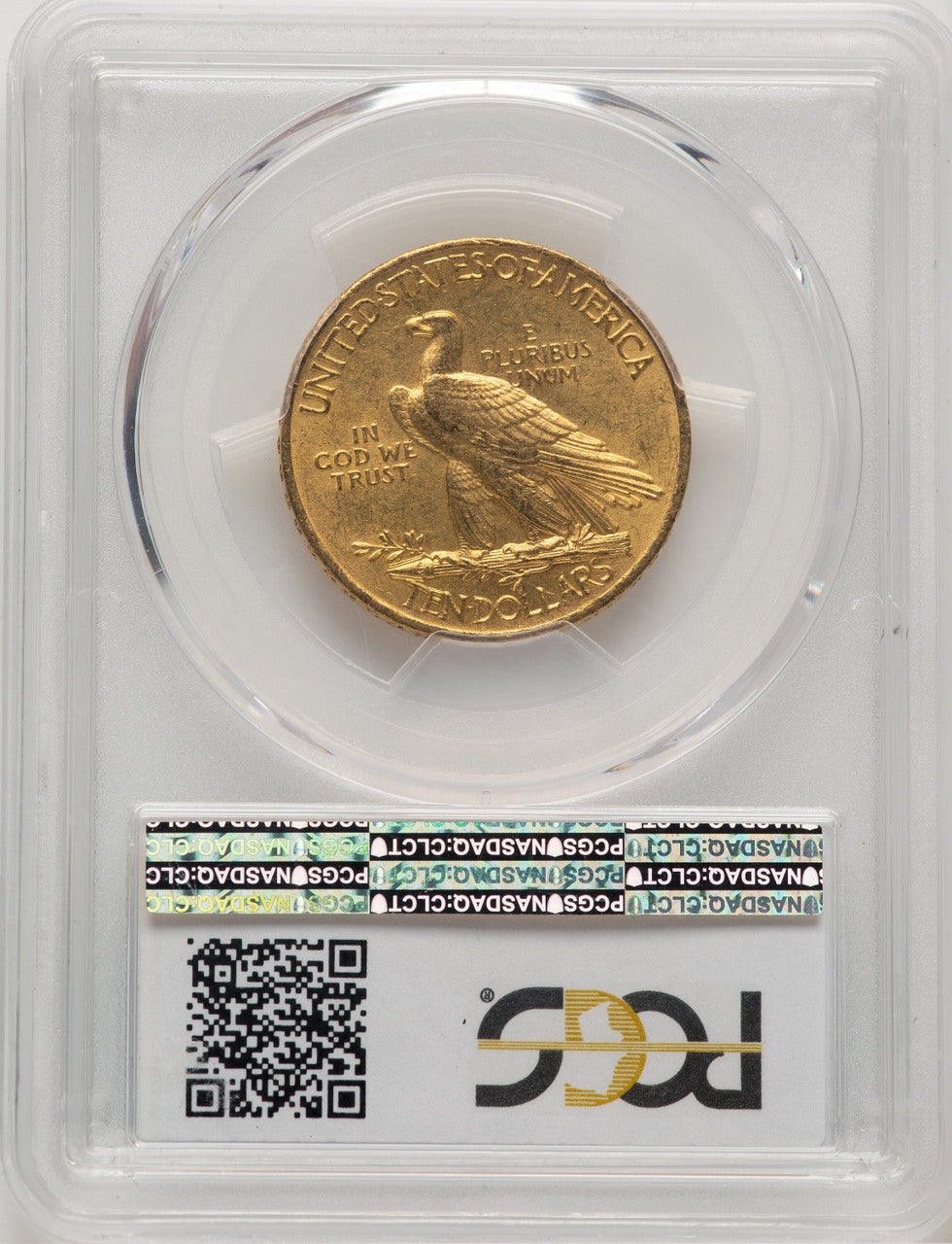1908 $10 MOTTO Indian Eagle PCGS MS62 (777525135)