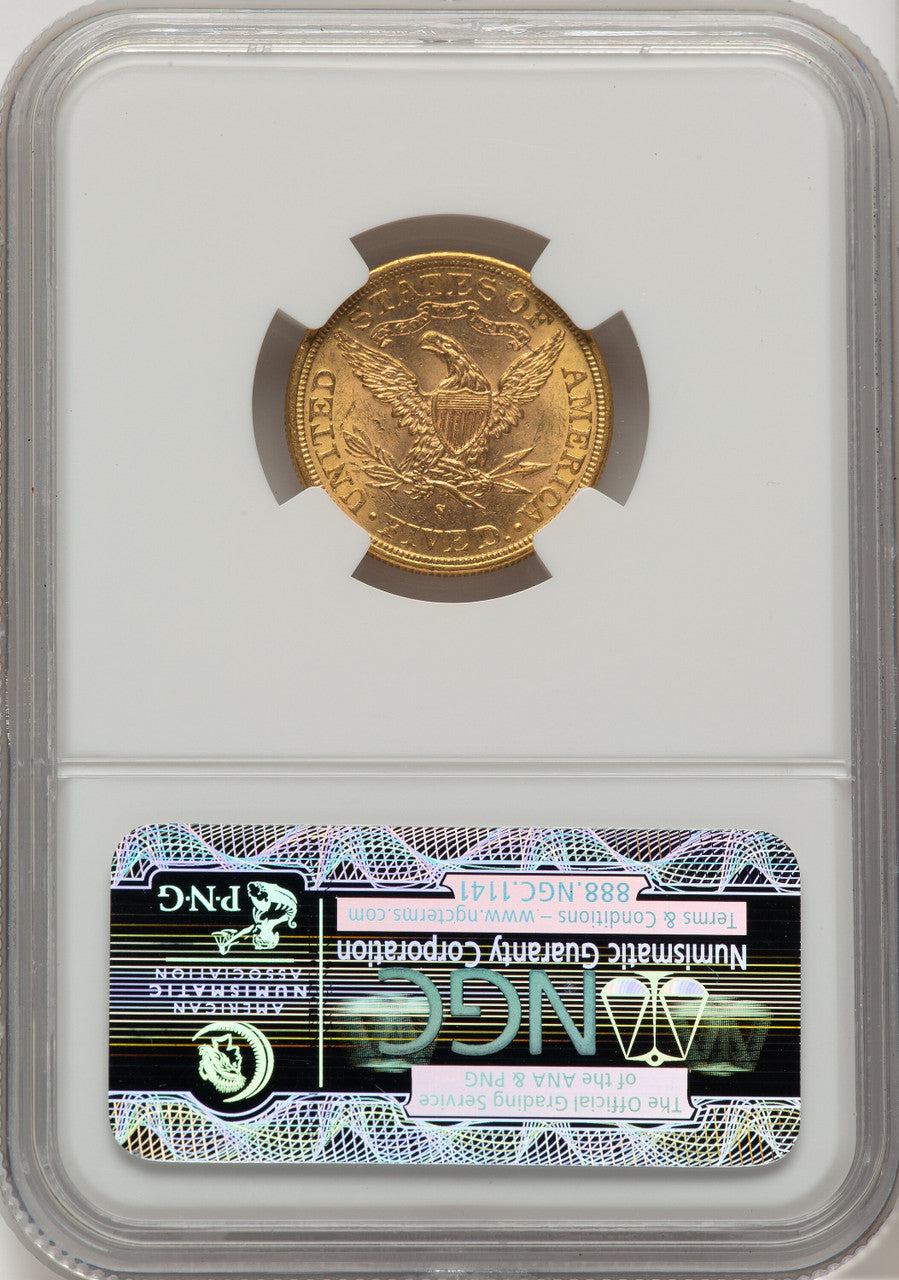 1883-S $5 Liberty Half Eagle NGC MS62