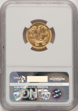 1874 $3 Three Dollar Gold Pieces NGC MS60