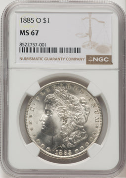 1885-O Morgan Dollar NGC MS67 (776662018)