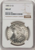 1885-O Morgan Dollar NGC MS67 (776662018)