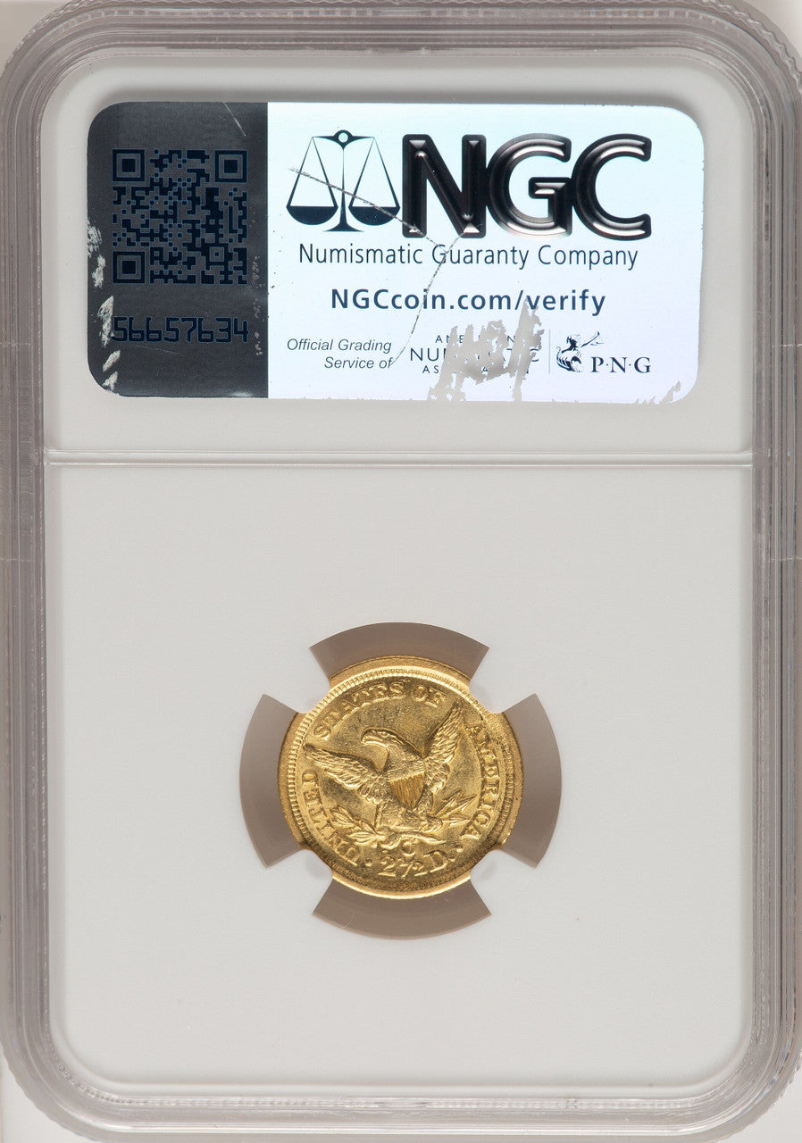 1847-O $2.50 Liberty Quarter Eagle NGC MS62
