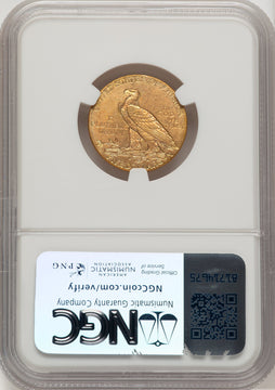 1908-D $5 Indian Half Eagle NGC MS64 (777130014)