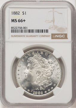 1882 Morgan Dollar NGC MS66+