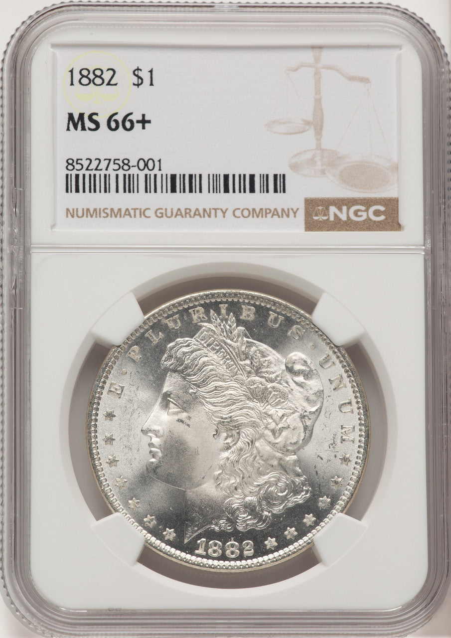 1882 Morgan Dollar NGC MS66+