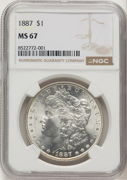 1887 Morgan Dollar NGC MS67 (776719002)