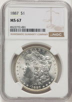 1887 Morgan Dollar NGC MS67 (776719002)