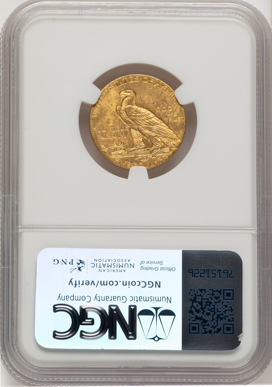 1913 $5 Indian Half Eagle NGC MS63 (506643006)