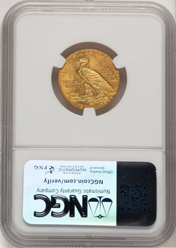 1914 $5 Indian Half Eagle NGC MS64