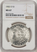 1902-O Morgan Dollar NGC MS67