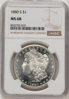 1880-S Morgan Dollar NGC MS68 (776683006)