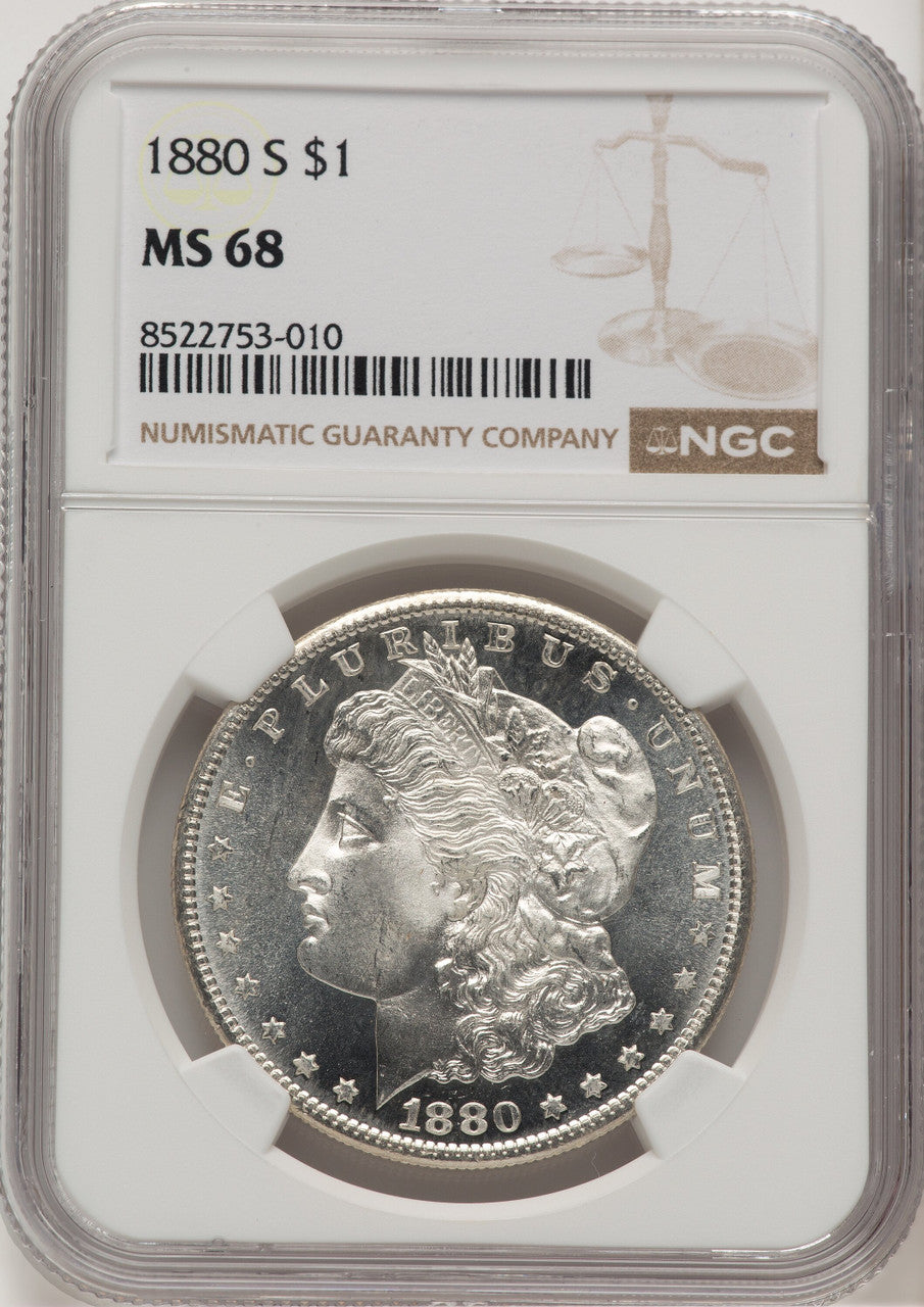 1880-S Morgan Dollar NGC MS68 (776683006)