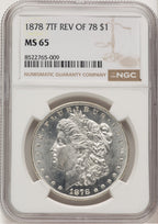 1878 7TF Reverse of 1878 Morgan Dollar NGC MS65 (776661033)