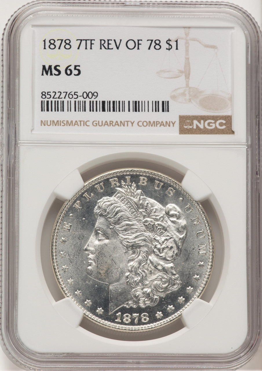 1878 7TF Reverse of 1878 Morgan Dollar NGC MS65 (776661033)